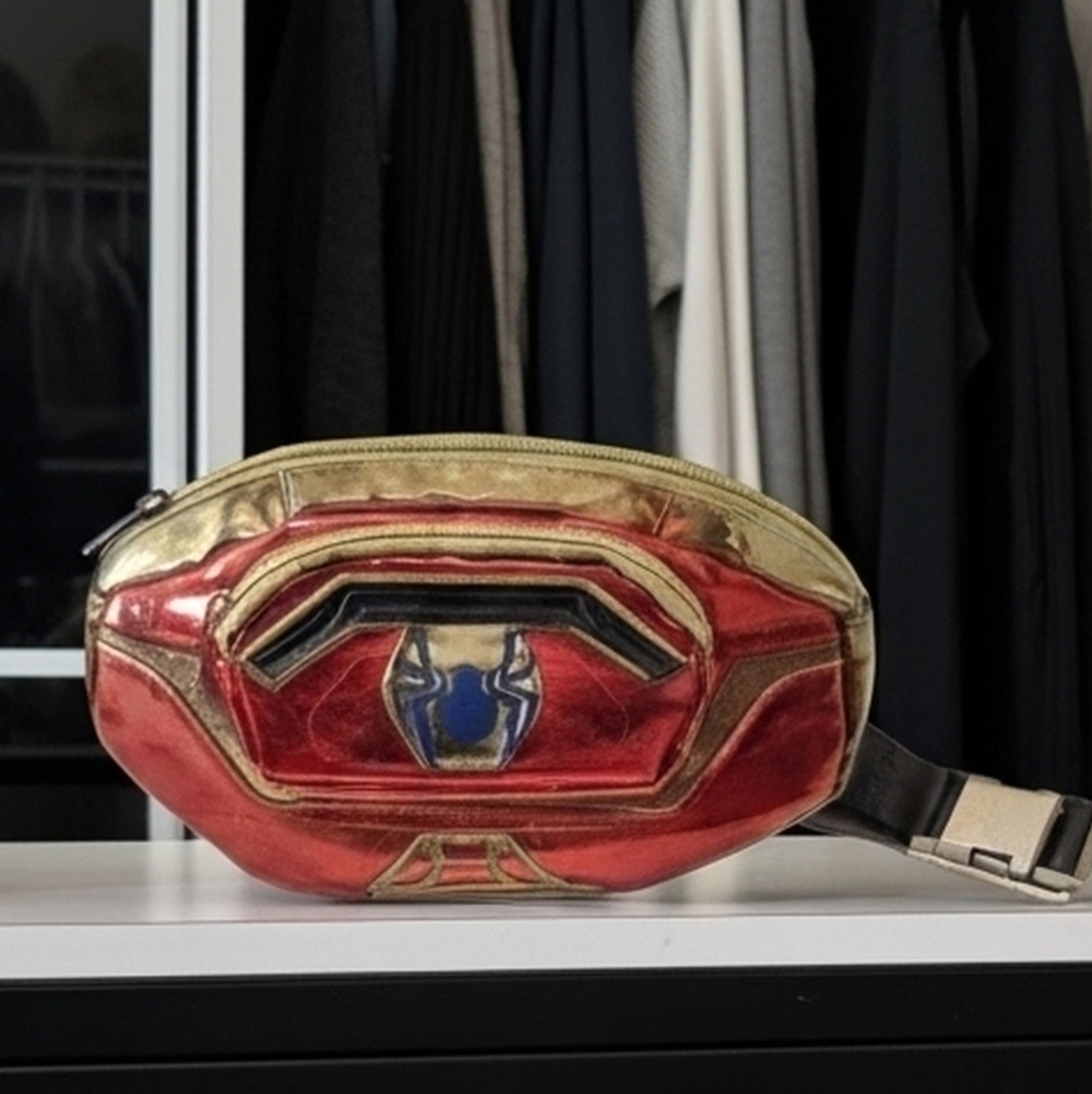 Disney Red and Gold Iron Spider Belt Bag